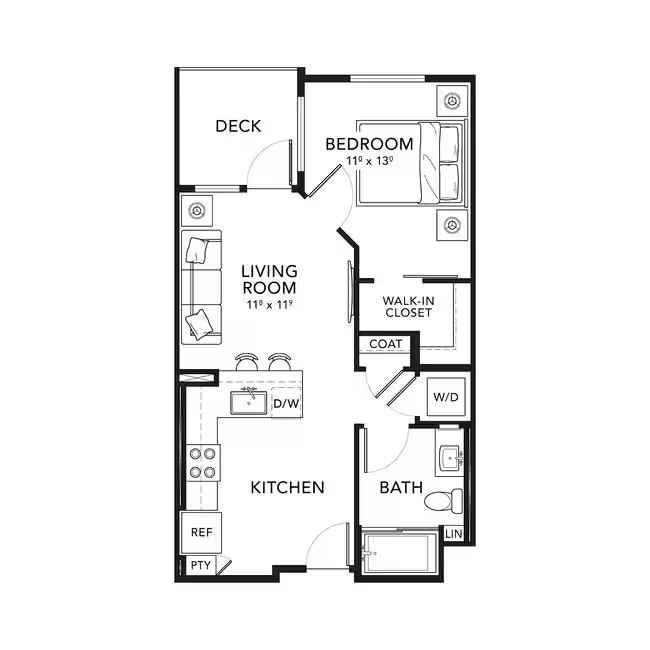 Plan A1 438 floor plan